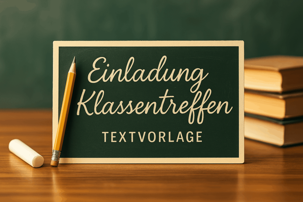 Einladung Klassentreffen Textvorlage