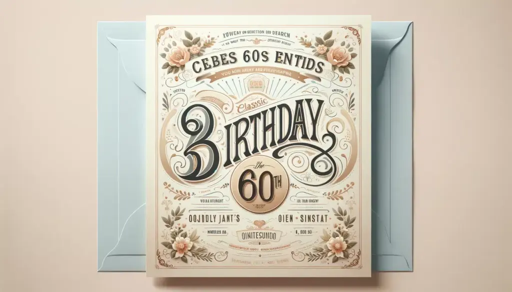 Persönliche Einladungen zum 60. Geburtstag
