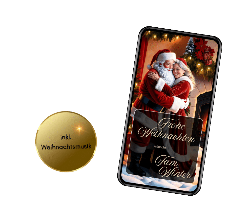 digitale Weihnachtskarte versenden