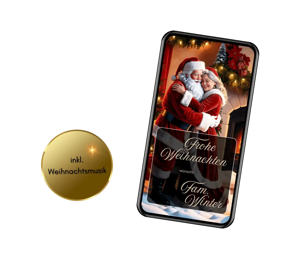 digitale Weihnachtskarte versenden