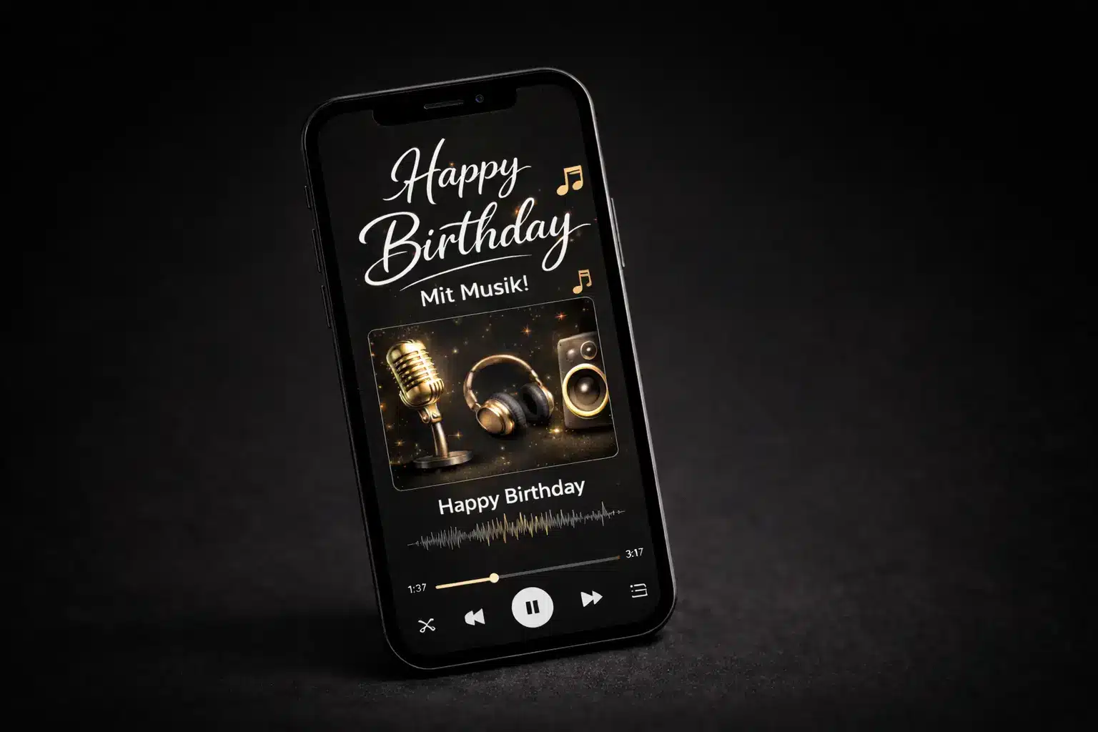 Animierte Geburtstagskarten mit Musik per WhatsApp verschicken - einzigartiges Design von eCardino